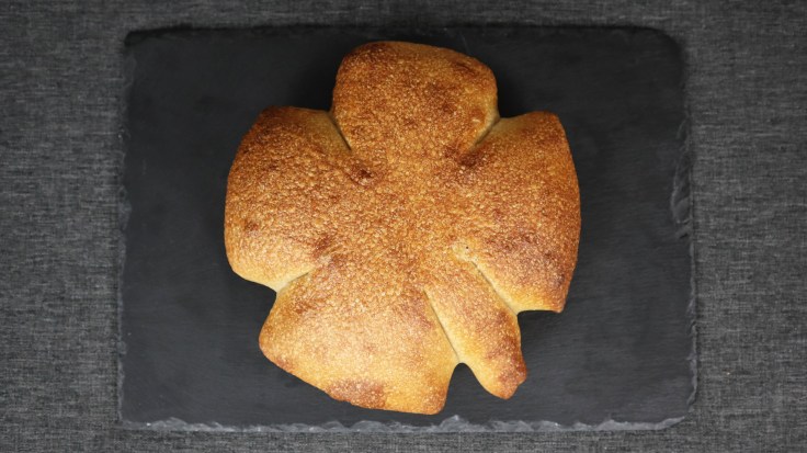 Glückskleeblatt backen