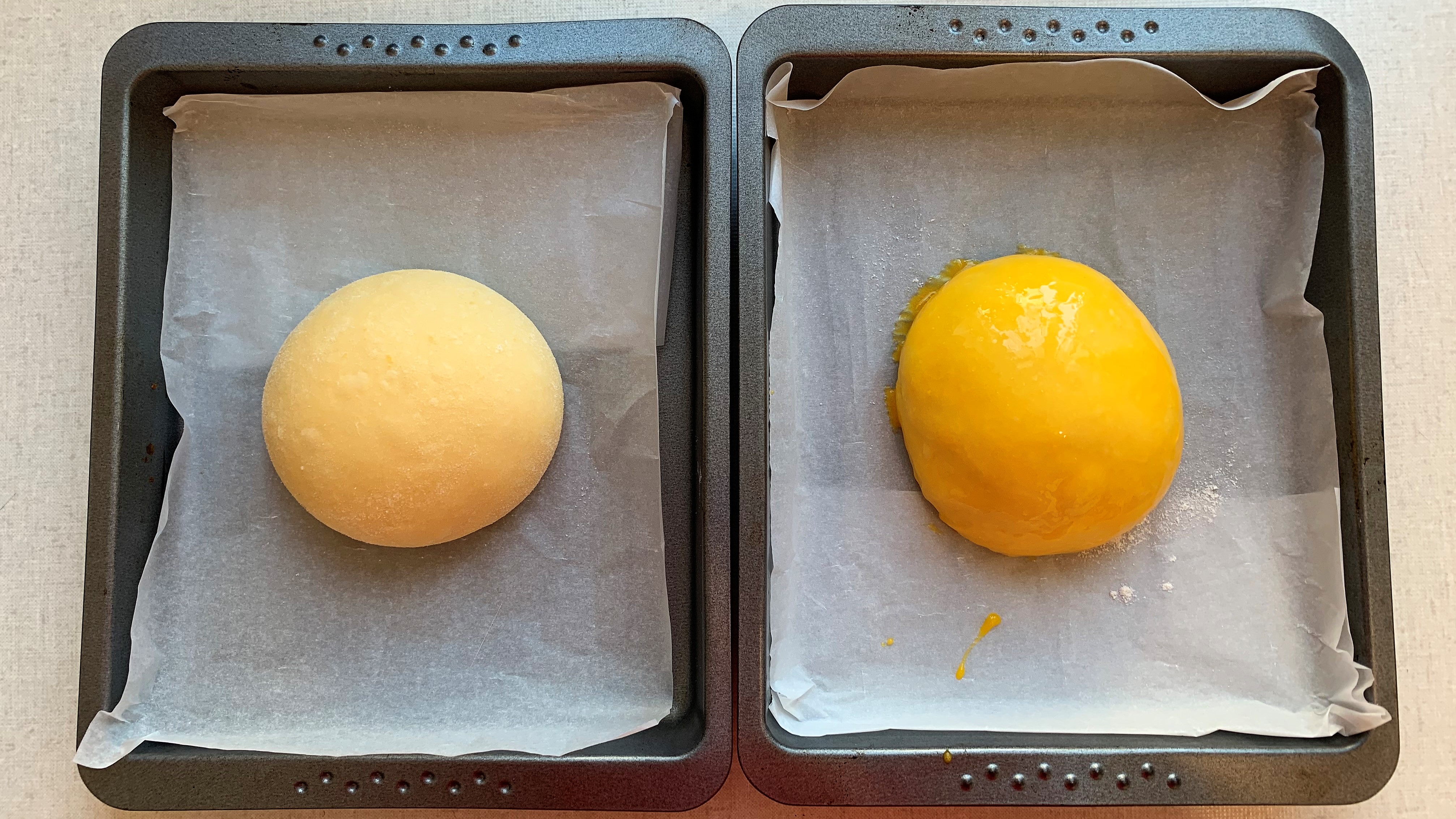 Osterpinze mit Eigelb