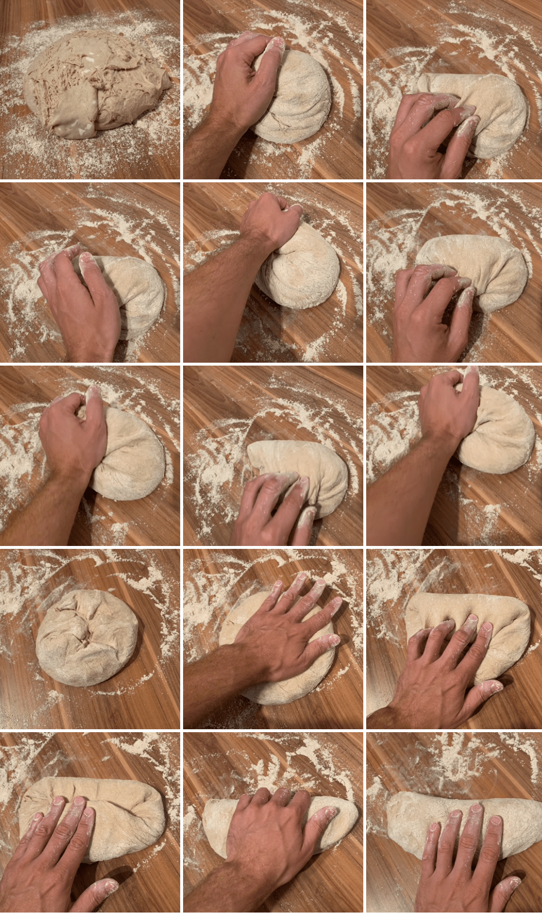 Dinkelbrot Arbeitsschritte