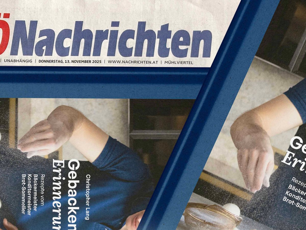 Backbuch „Gebackene Erinnerungen“ in den OÖ&nbsp;Nachrichten