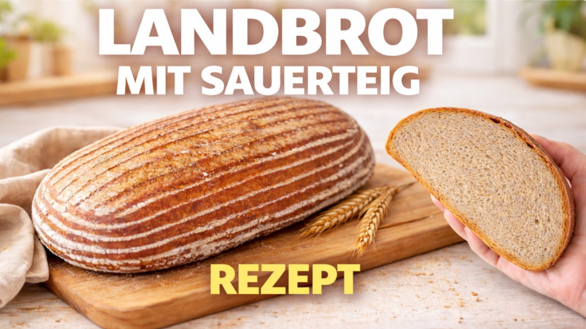 Landbrot mit Sauerteig