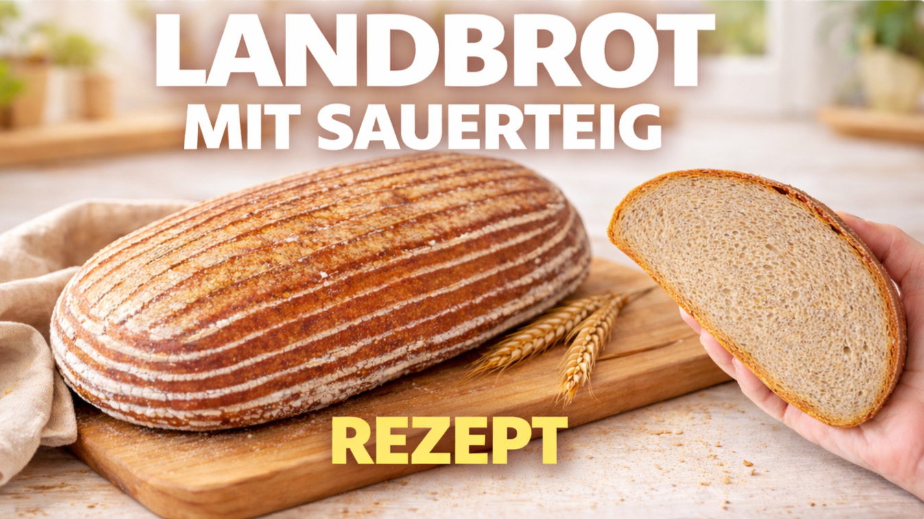 Landbrot mit Sauerteig Rezept